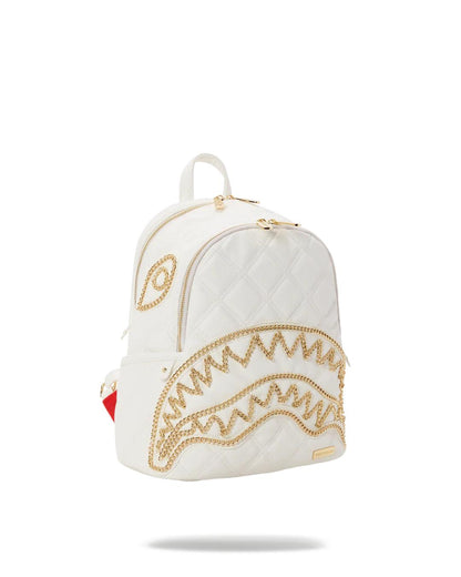 RIVIERA LE BLANC GOLD CHAIN SHARK SAVAGE BACKPACK