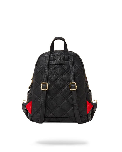 NOIR QUILT GOLD CHAIN SHARK SAVAGE BACKPACK