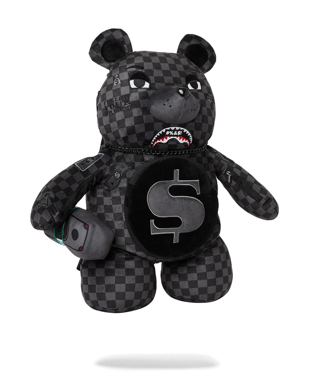 WHAT THE BEEP' SHARK MONEYBEAR TEDDYBEAR BACKPACK