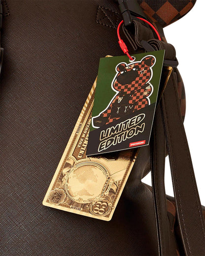 CHECKMATE ROYALE MONEYBEAR TEDDYBEAR BACKPACK