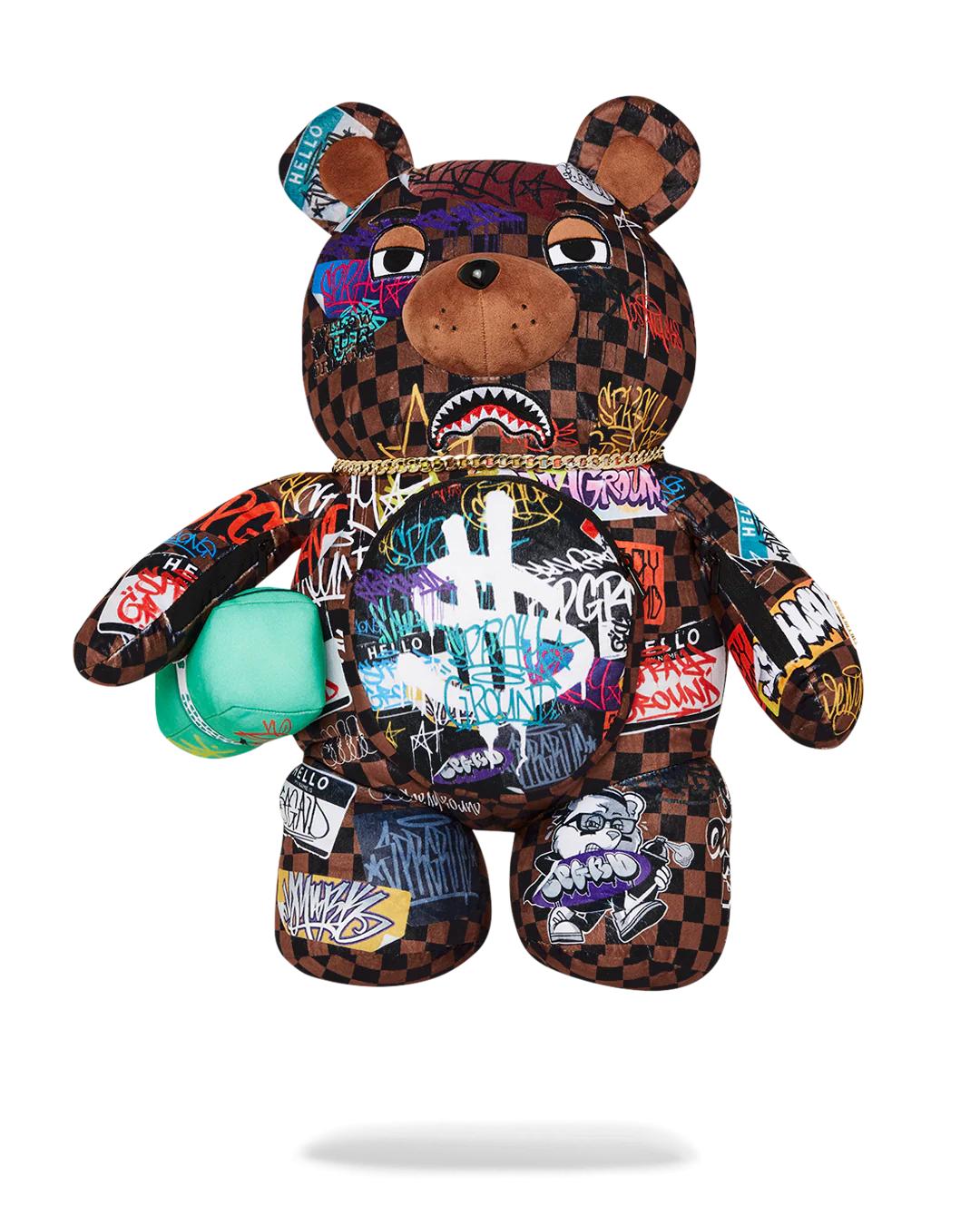 SHARKS IN PARIS THE RIZZ MONEYBEAR TEDDYBEAR BACKPACK