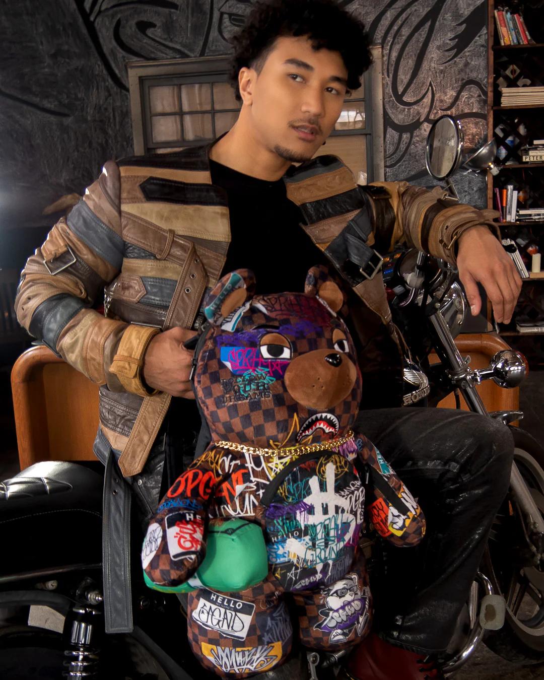 SHARKS IN PARIS THE RIZZ MONEYBEAR TEDDYBEAR BACKPACK