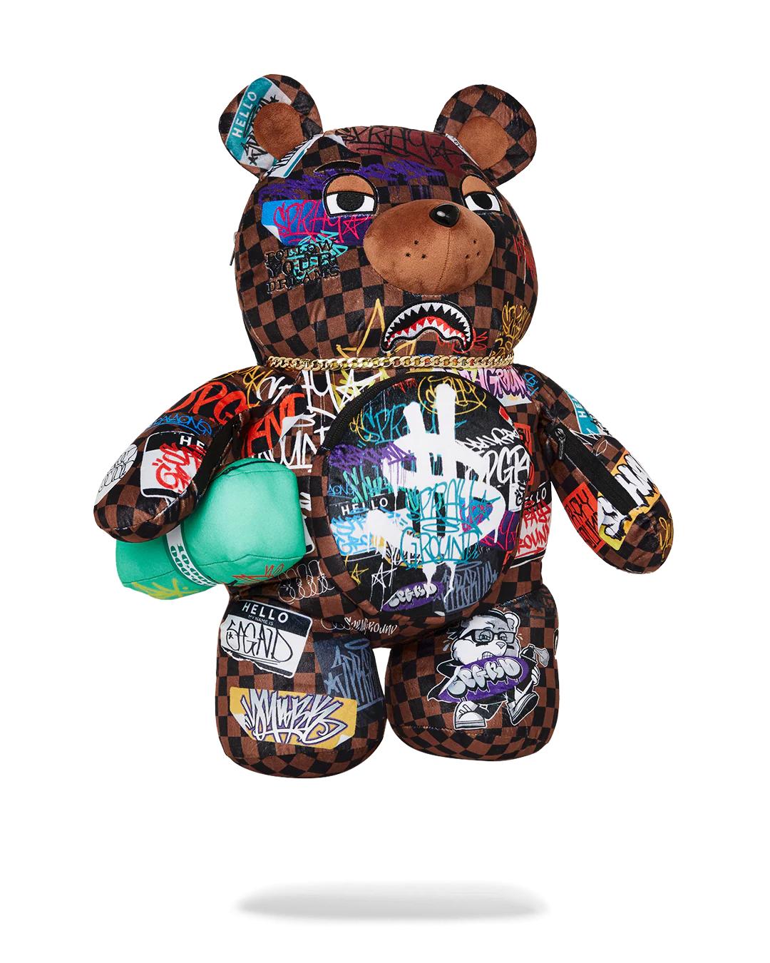 SHARKS IN PARIS THE RIZZ MONEYBEAR TEDDYBEAR BACKPACK