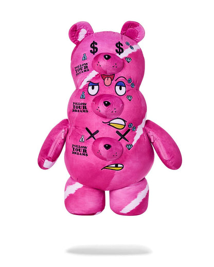 THE 3 HEADED BEAR PLUSH TEDDYBEAR BACKPACK
