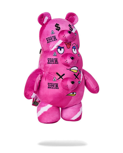 THE 3 HEADED BEAR PLUSH TEDDYBEAR BACKPACK