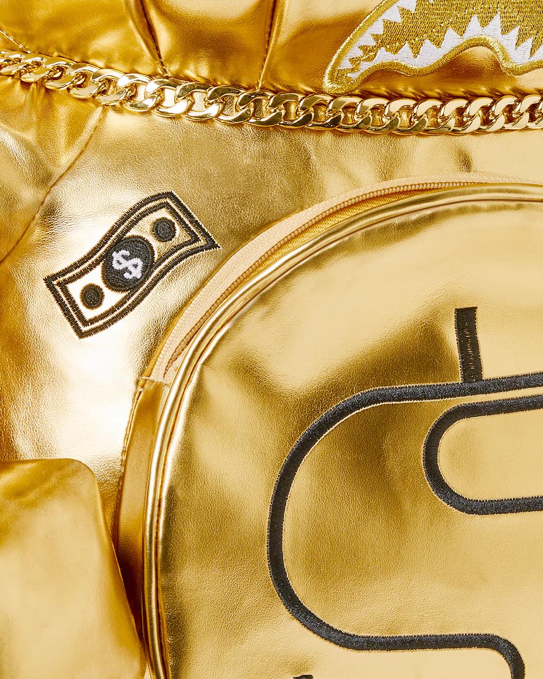 GOLD RUSH MONEYBEAR TEDDYBEAR BACKPACK