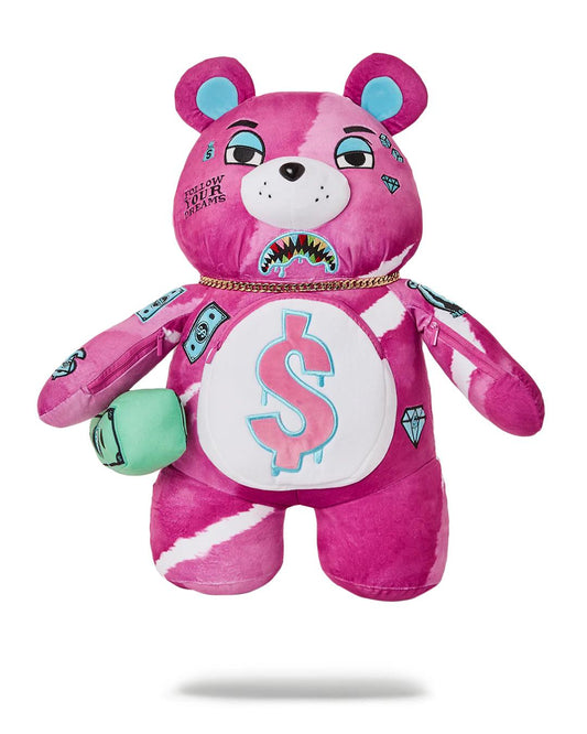 PINK PUNK MONEYBEAR TEDDYBEAR BACKPACK