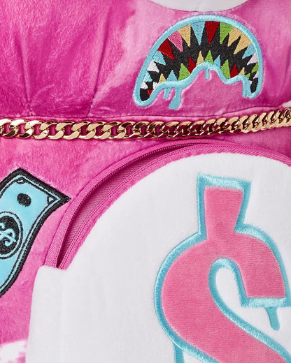 PINK PUNK MONEYBEAR TEDDYBEAR BACKPACK