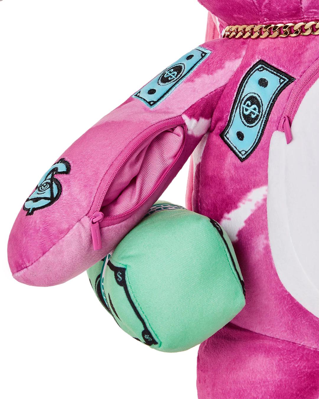 PINK PUNK MONEYBEAR TEDDYBEAR BACKPACK