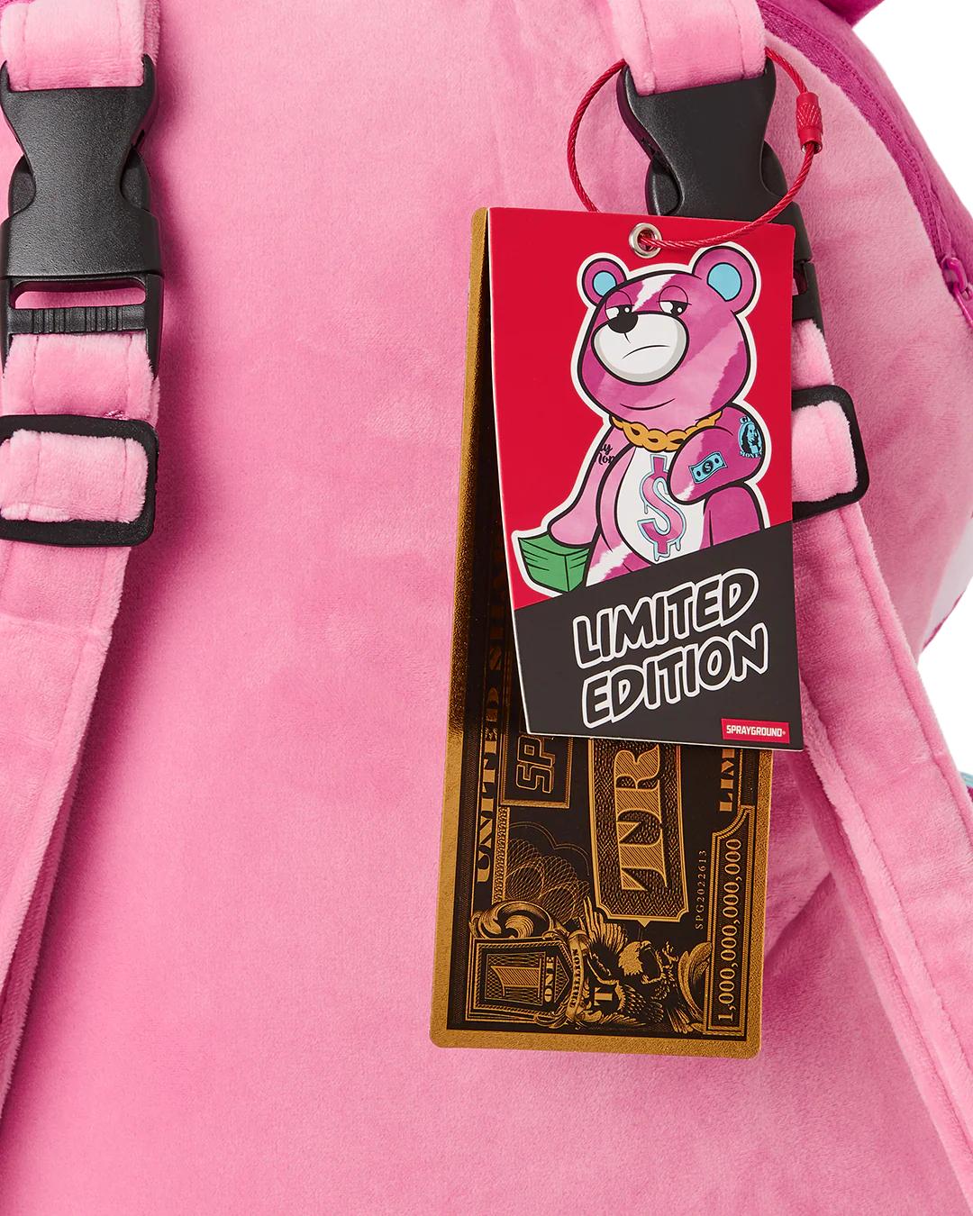 PINK PUNK MONEYBEAR TEDDYBEAR BACKPACK