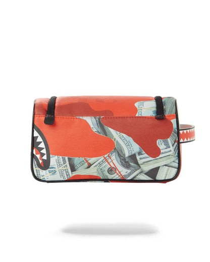 MONEY CAMO (RED) TOILETRY BAG