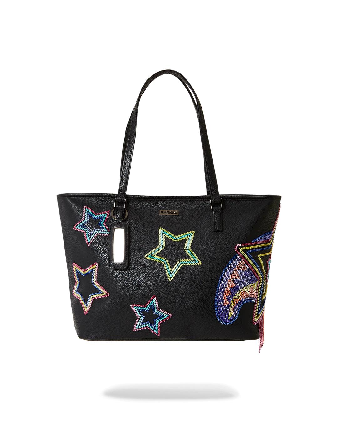 STAR RACER A.I.7 SANDFLOWER COLLAB BEADED TOTE