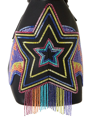 STAR RACER A.I.7 SANDFLOWER COLLAB BEADED TOTE