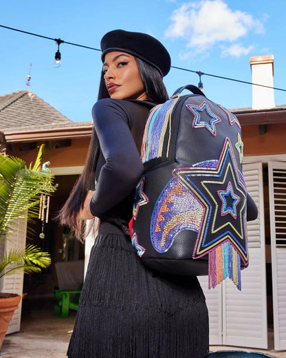 STAR RACER A.I.7 SANDFLOWER COLLAB BEADED BACKPACK