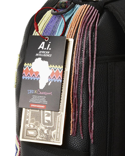 STAR RACER A.I.7 SANDFLOWER COLLAB BEADED BACKPACK