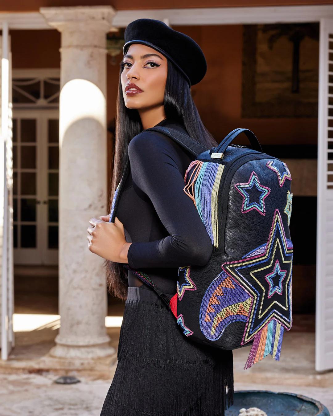 STAR RACER A.I.7 SANDFLOWER COLLAB BEADED BACKPACK
