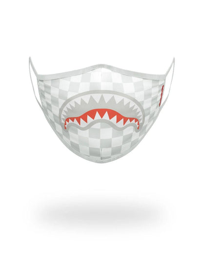 SHARKS IN PARIS (WHITE) FORM-FITTING MASK