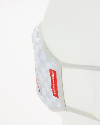 SHARKS IN PARIS (WHITE) FORM-FITTING MASK