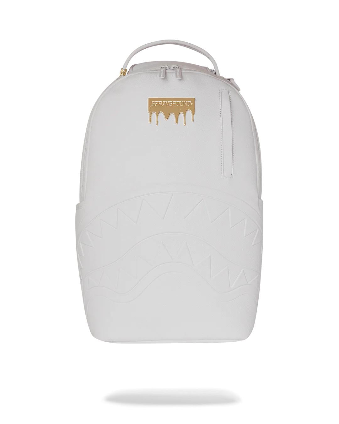 GOLD BRICK LUXE WHITE BACKPACK