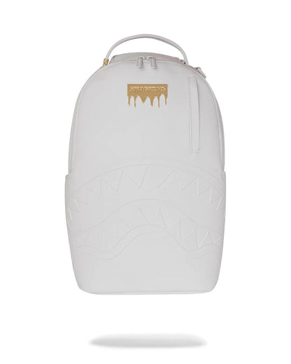 GOLD BRICK LUXE WHITE BACKPACK