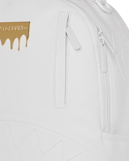 GOLD BRICK LUXE WHITE BACKPACK
