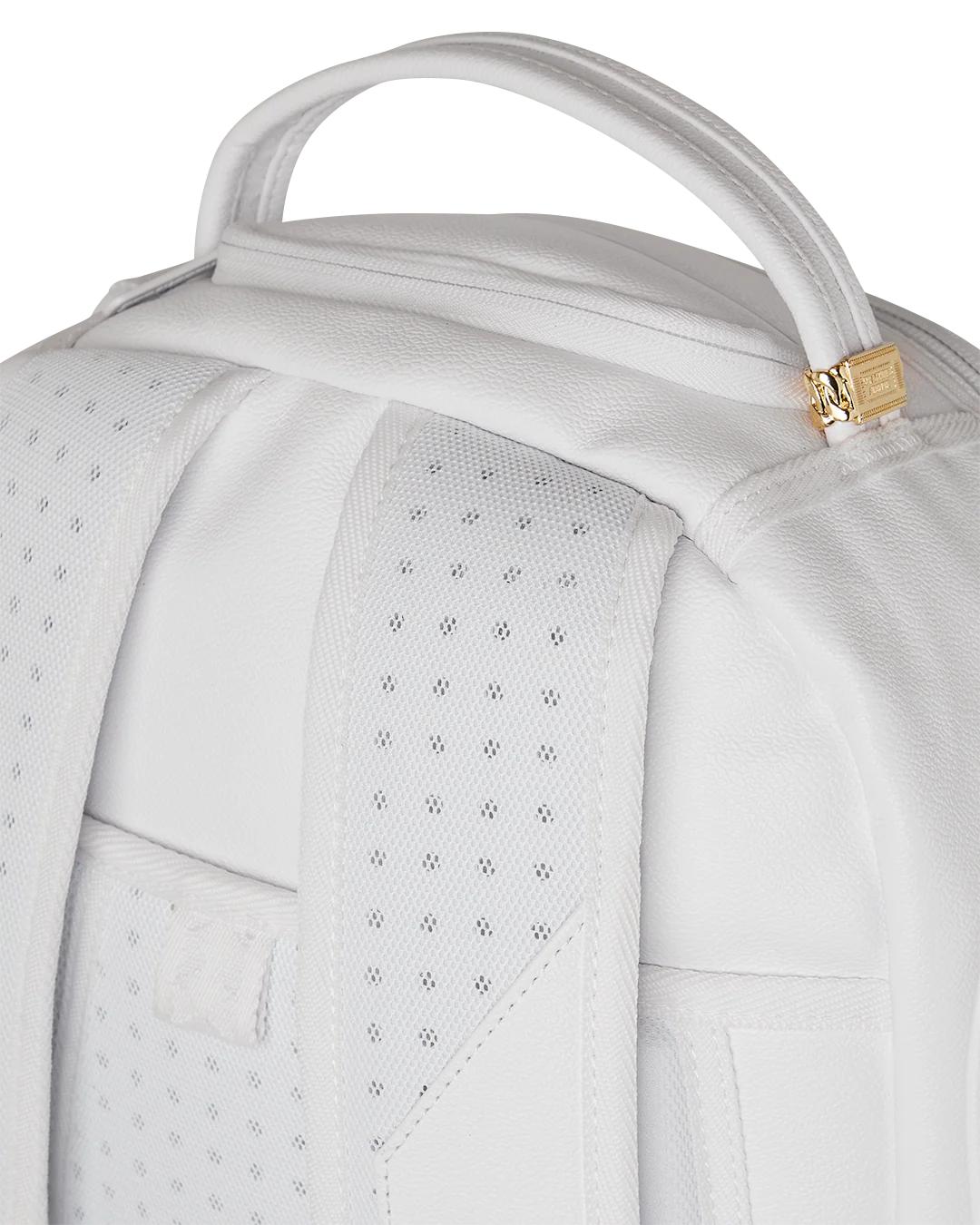 GOLD BRICK LUXE WHITE BACKPACK