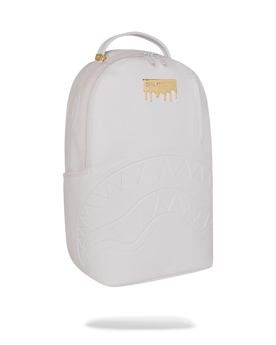 GOLD BRICK LUXE WHITE BACKPACK