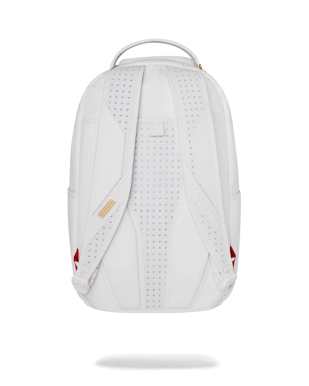 GOLD BRICK LUXE WHITE BACKPACK