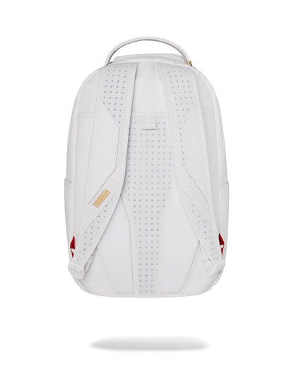GOLD BRICK LUXE WHITE BACKPACK