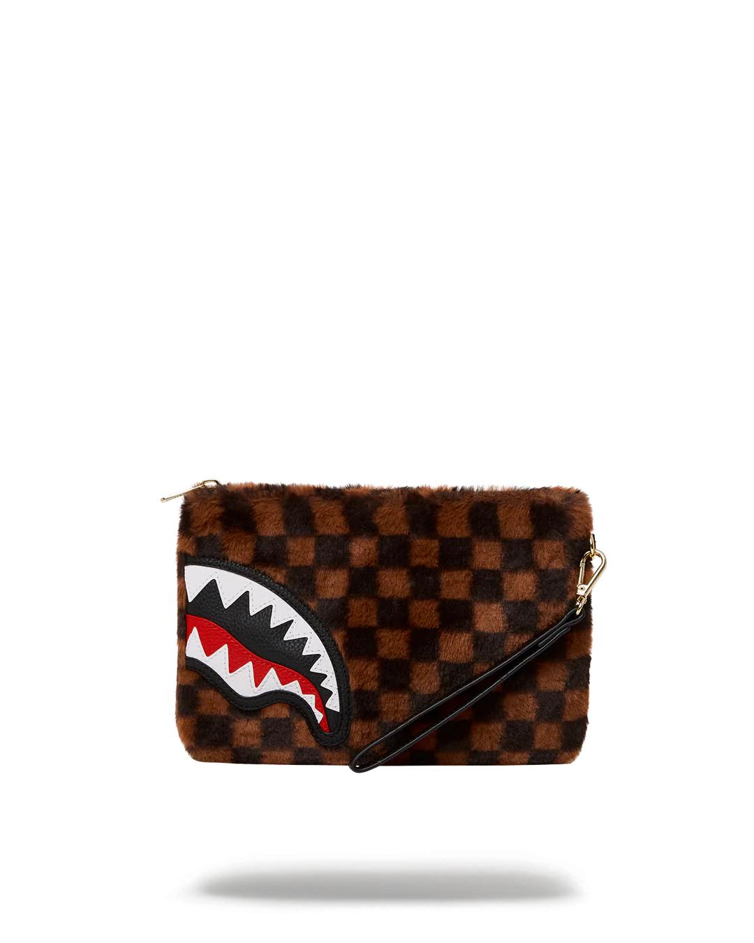 FURRR SHARKS IN PARIS CROSSOVER CLUTCH