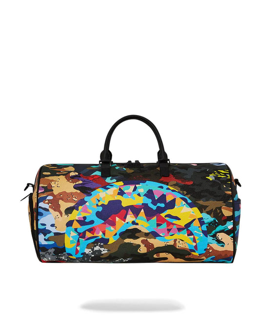 SLICED AND DICED CAMO DUFFLE