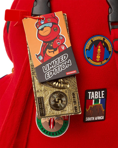 THE GLOBAL EXPEDITION MONEYBEAR TEDDYBEAR BACKPACK