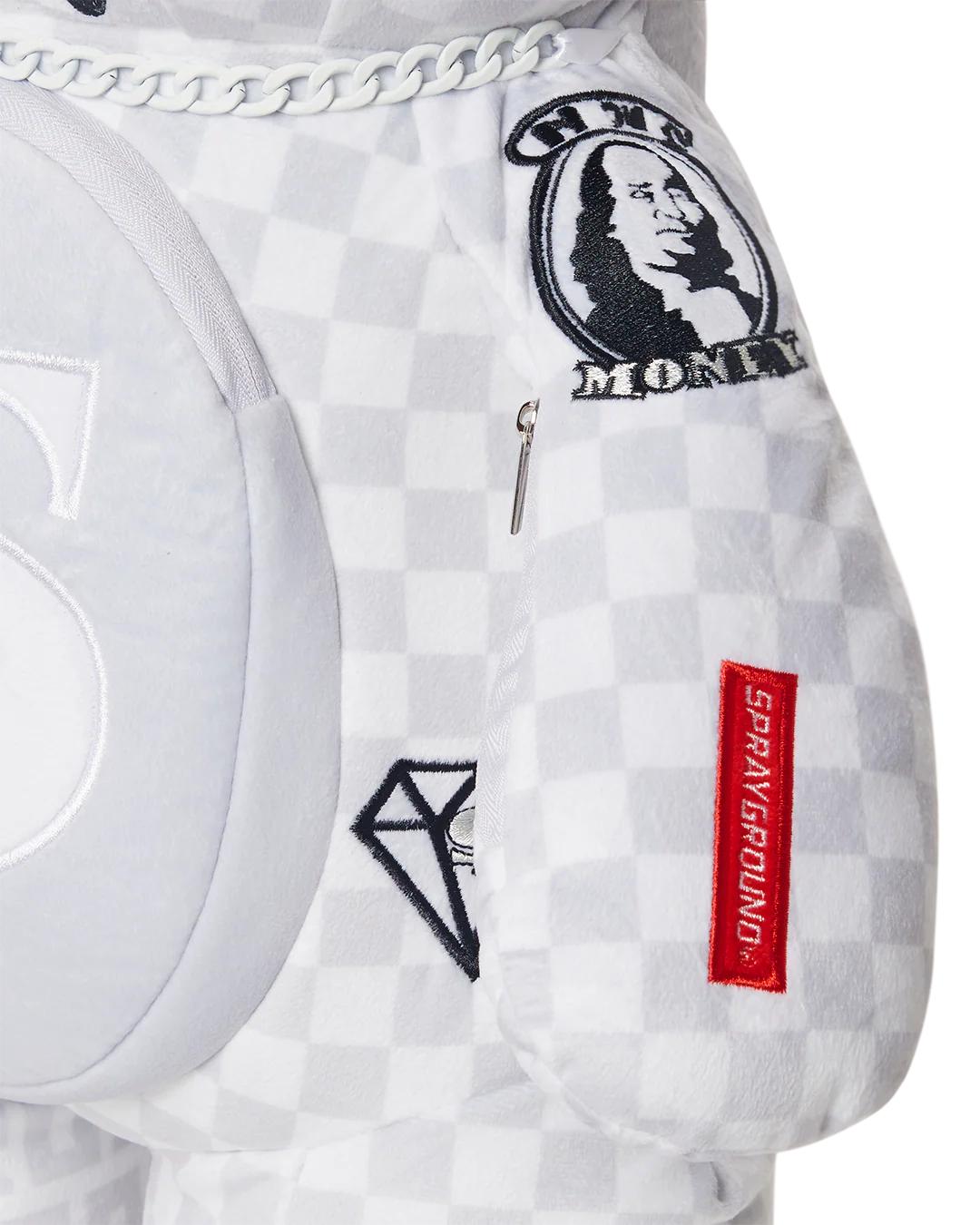 SPLIT THE CHECK (PEARL) MONEYBEAR TEDDYBEAR BACKPACK