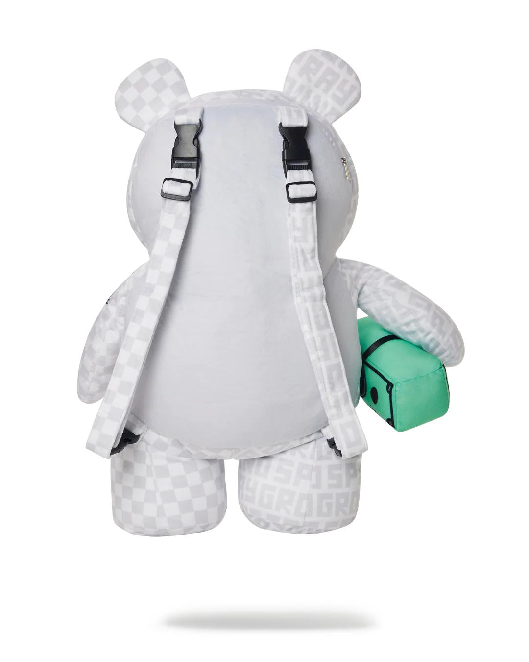 SPLIT THE CHECK (PEARL) MONEYBEAR TEDDYBEAR BACKPACK