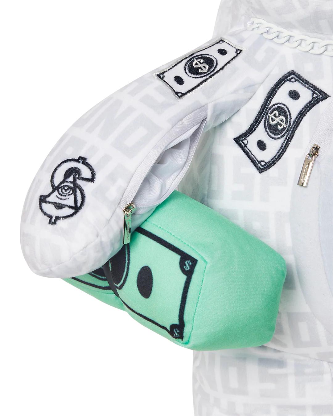 SPLIT THE CHECK (PEARL) MONEYBEAR TEDDYBEAR BACKPACK