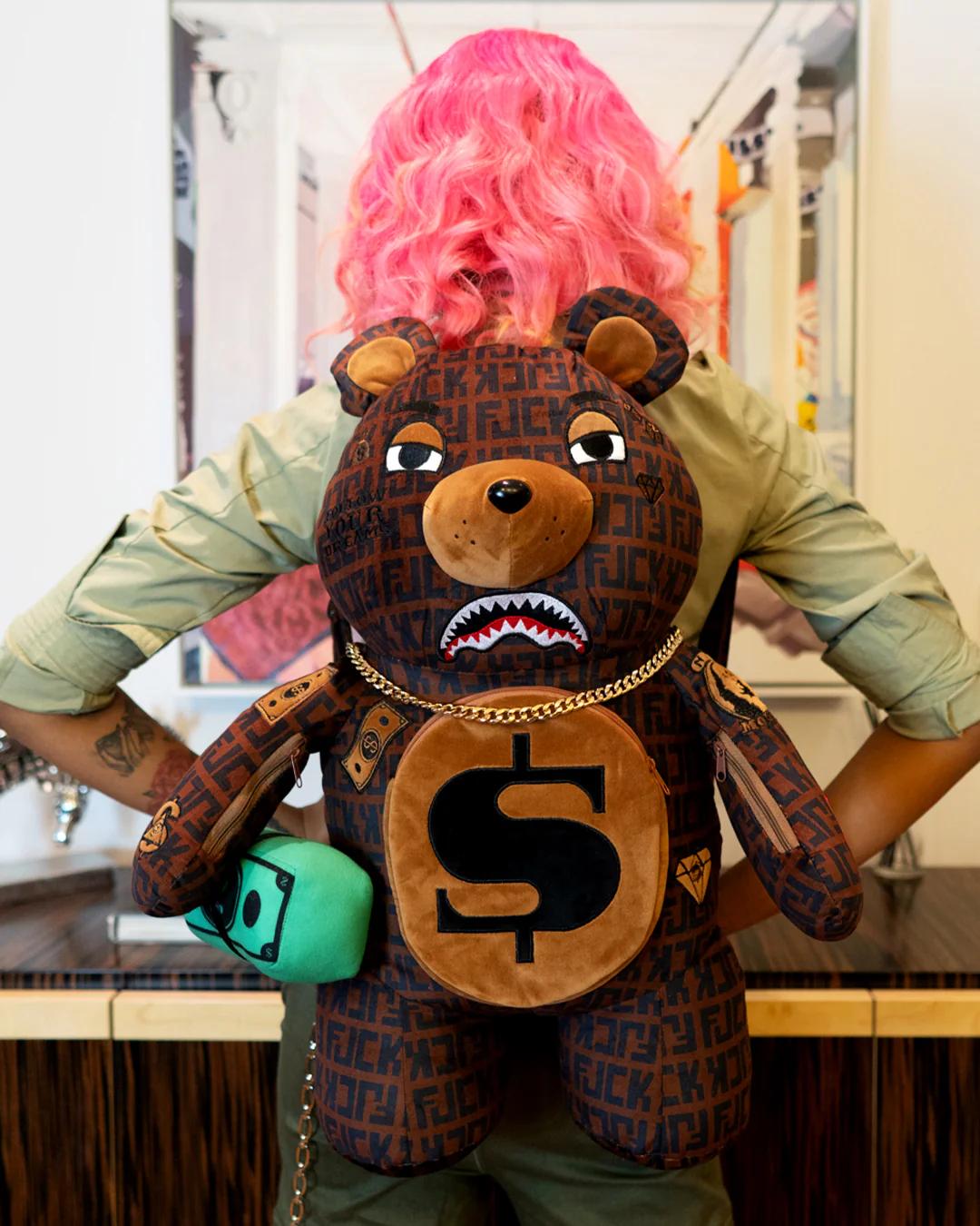 OFFENDED MONEYBEAR TEDDYBEAR BACKPACK