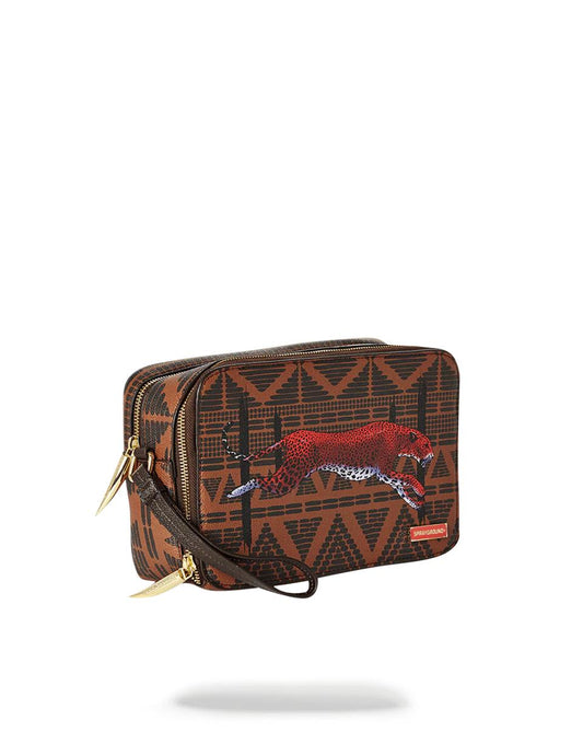 LEOPARDS IN PARIS TOILETRY AKA MONEY BAG