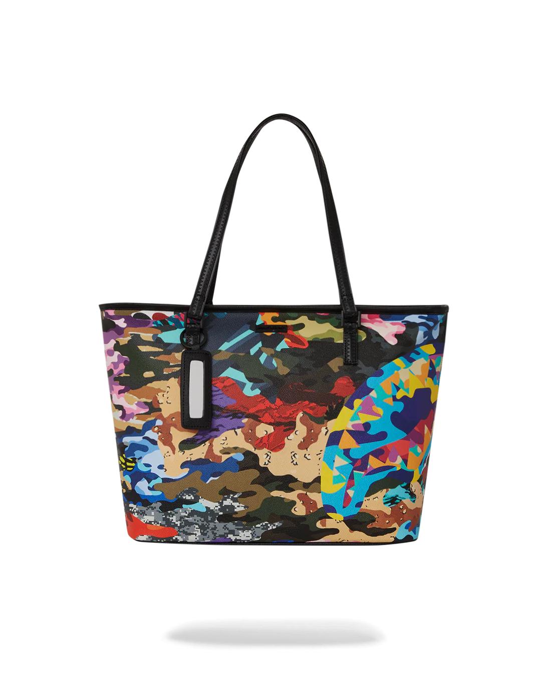 SLICED AND DICED CAMO TOTE