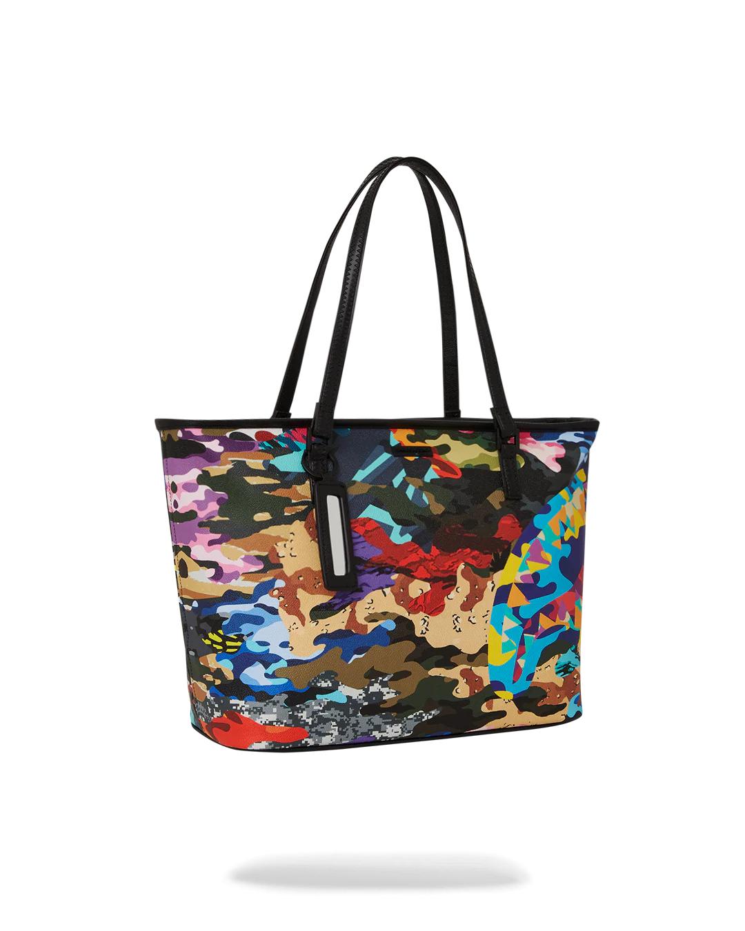 SLICED AND DICED CAMO TOTE