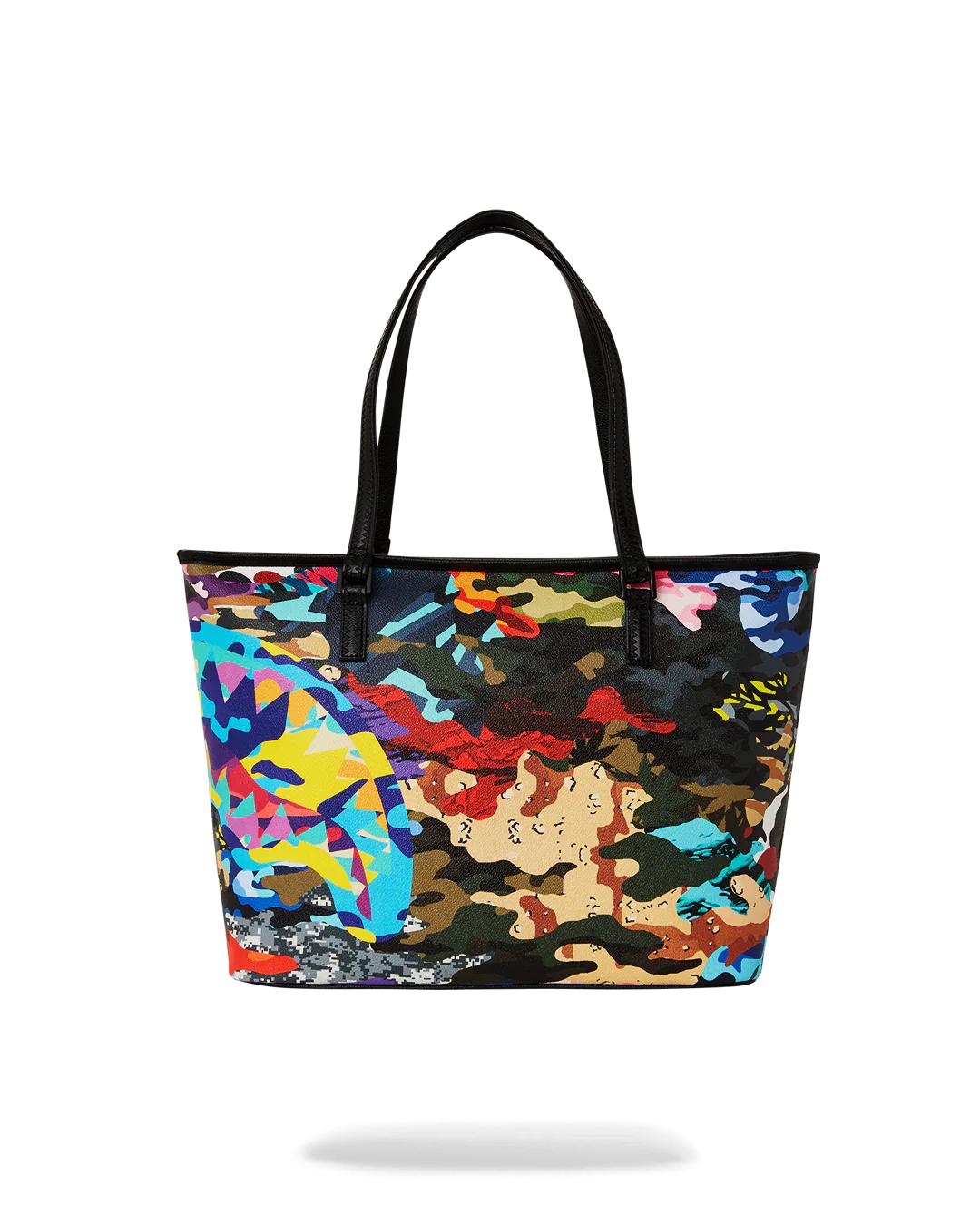 SLICED AND DICED CAMO TOTE