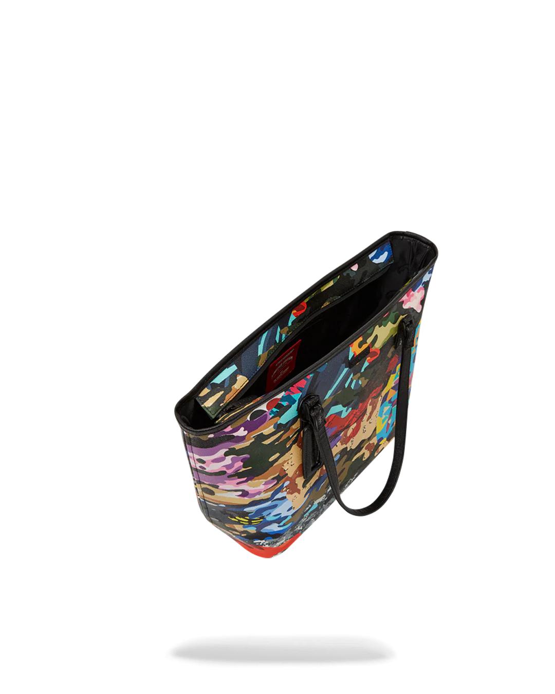 SLICED AND DICED CAMO TOTE