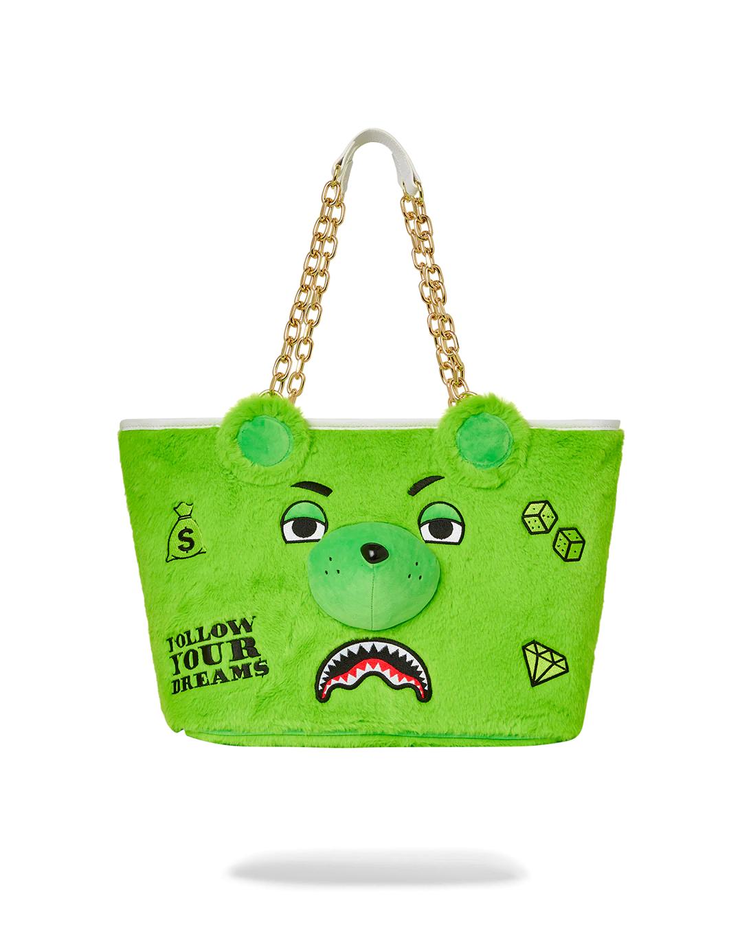 PLUSH MONEYBEAR TOTE (GREEN)
