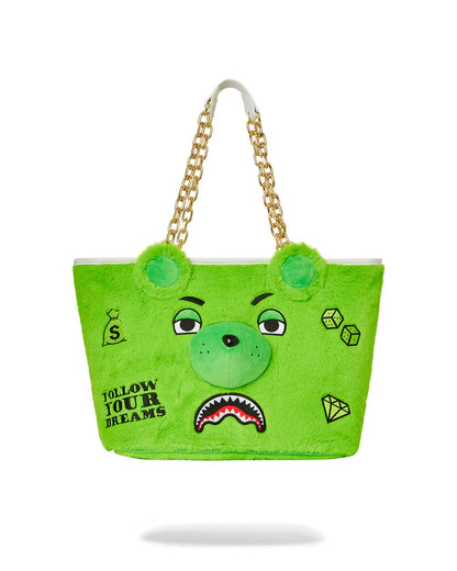 PLUSH MONEYBEAR TOTE (GREEN)