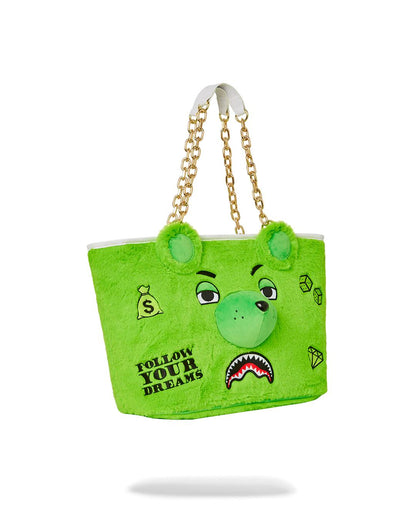 PLUSH MONEYBEAR TOTE (GREEN)