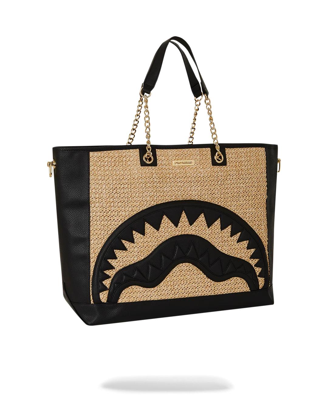 RAFFIA PALM TOTE