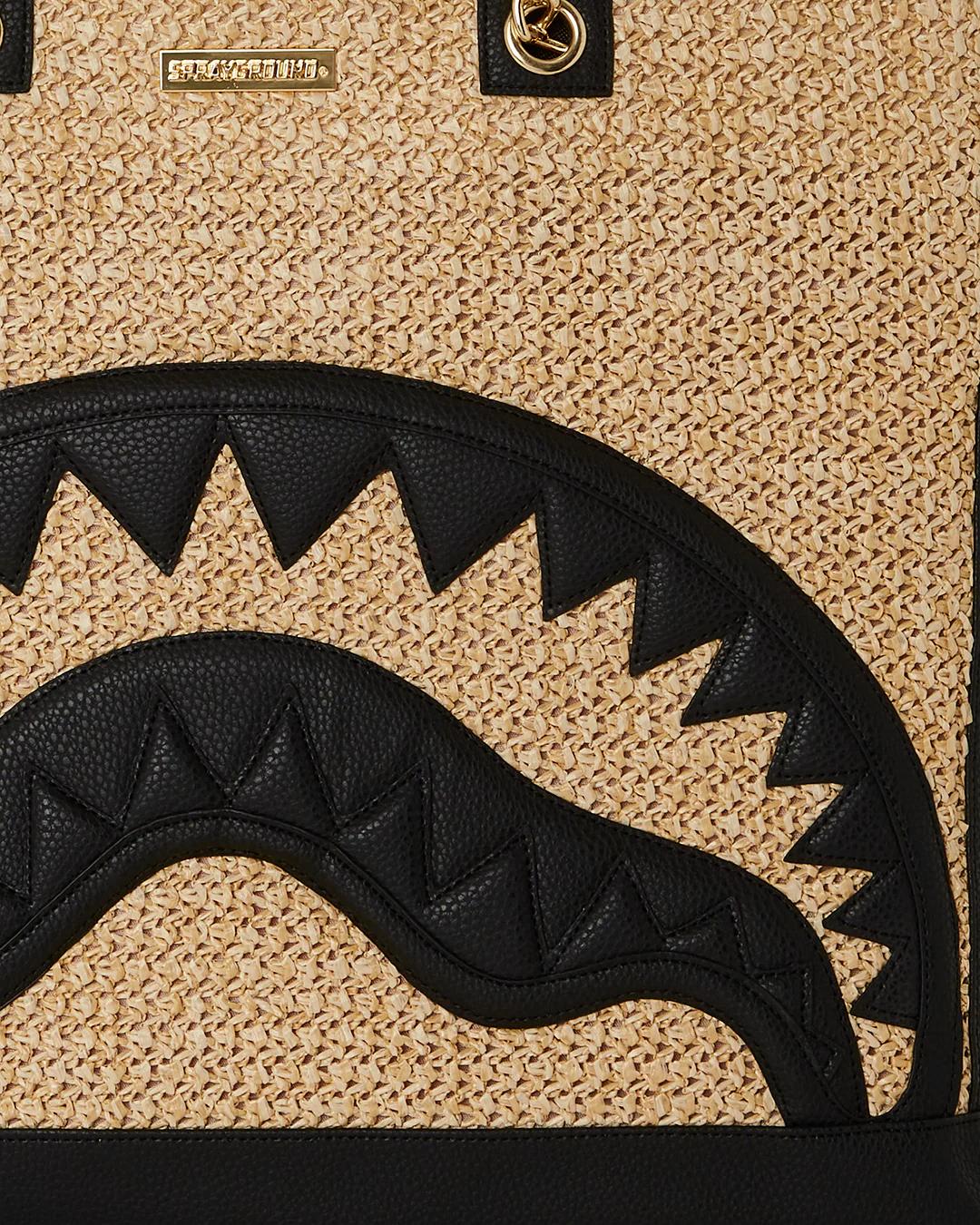 RAFFIA PALM TOTE