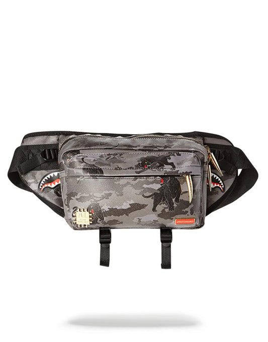 BLACK PANTHERA CAMO CROSSBODY