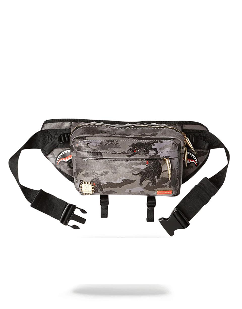 BLACK PANTHERA CAMO CROSSBODY