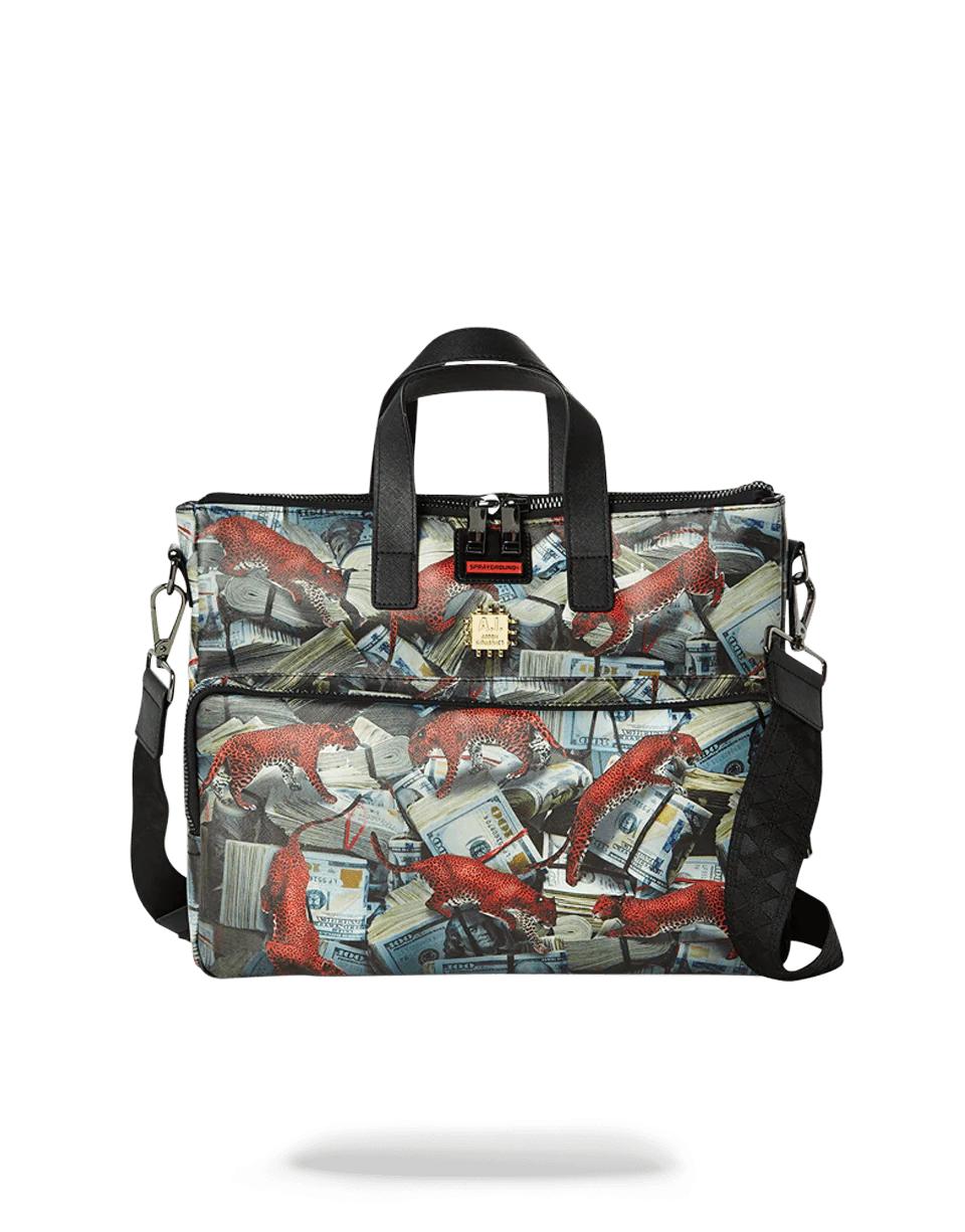 RED LEOPARD MONEY TRAVEL CASE
