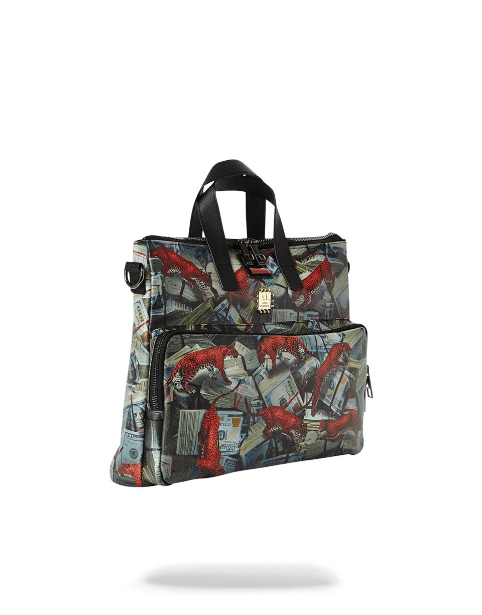 RED LEOPARD MONEY TRAVEL CASE